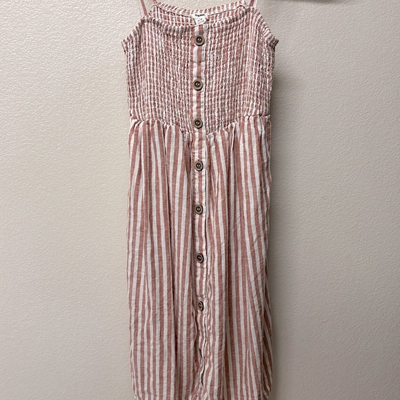 Button down striped dress with pockets! - Picture 2 of 2